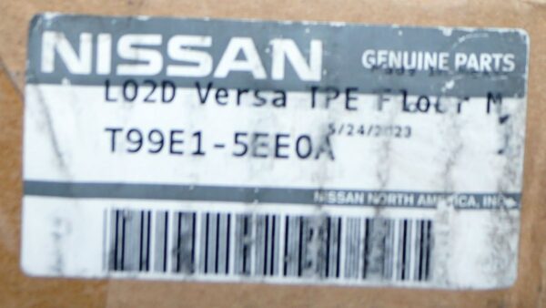 Genuine OEM T99E1-5EE0A Nissan 20-21 Versa 4 Piece All Season Rubber Floor Mats - Image 3