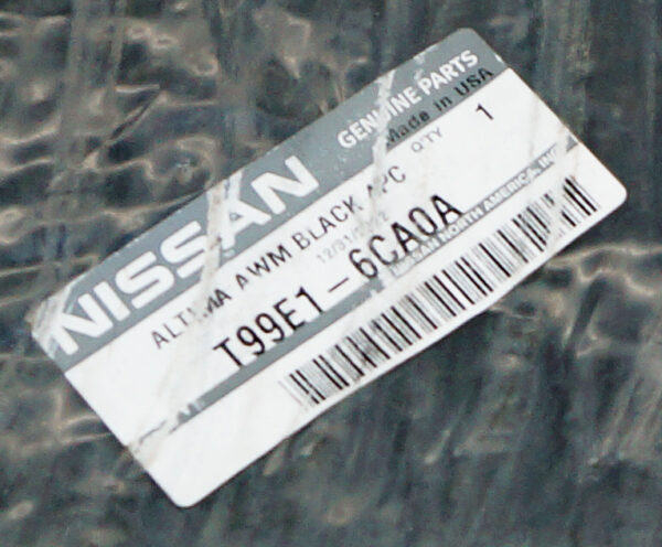 Genuine OEM Nissan Altima Black Floor Mat Set (4) 2019-2022 T99E1-6CA0A - Image 3