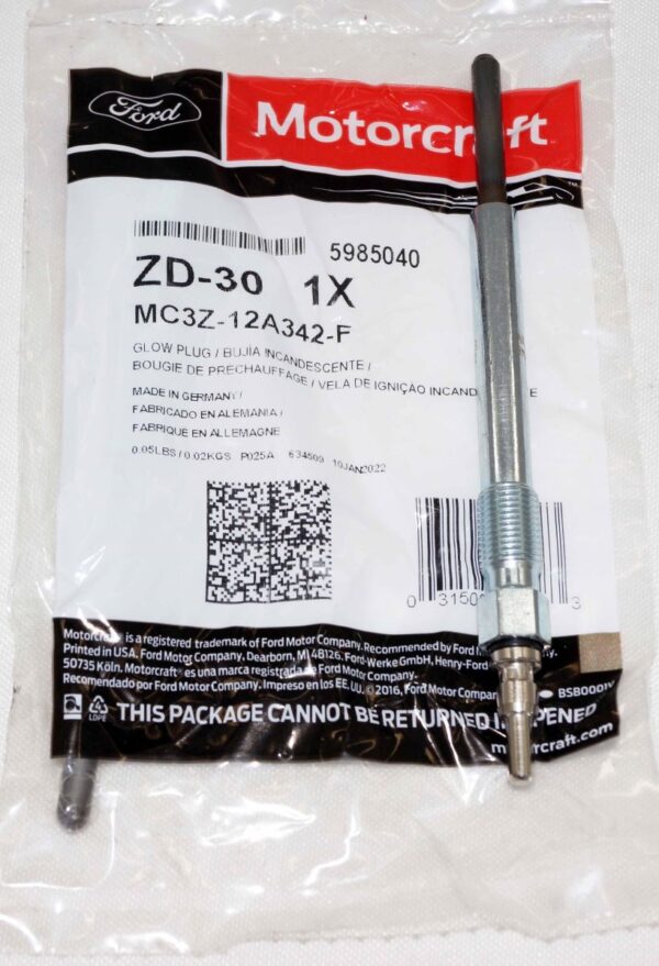 Set of 8 Genuine Motorcraft ZD30 Super Duty Diesel Glow Plugs replaces ZD11 - Image 2