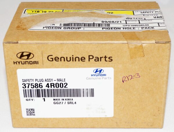 Genuine OEM 37586-4R002 OEM Hyundai Battery Safety Plug Disconnect Switch - Image 2
