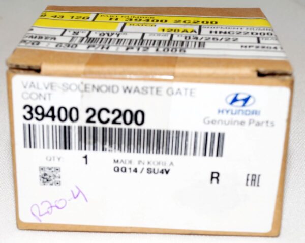 Genuine OEM 39400-2C200 Hyundai Turbo Solenoid Waste Gate Valve Genesis - Image 2