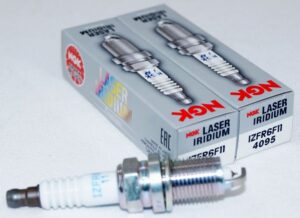 Set of 2 Genuine NGK 4095 IZFR6F-11 Laser Iridium Spark Plugs