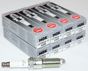 Set of 8 Genuine NGK 4306 LZTR5A-13 V-Power Spark Plugs