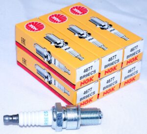 Set of 6 Genuine NGK 4677 BR9ECS Nickel Spark Plugs