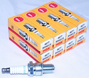 Set of 8 Genuine NGK 4677 BR9ECS Nickel Spark Plugs