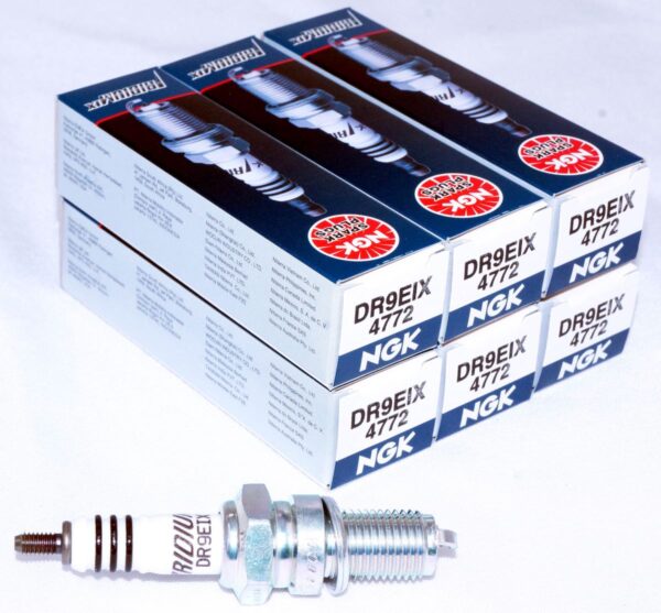 Set of 6 NGK 4772 DR9EIX Iridium IX Spark Plugs