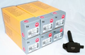 Set of 6 Genuine NGK 48755 U5187 Ignition Coils