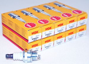 Set of 10 Genuine NGK 4972 BPMR6A Nickel Spark Plugs