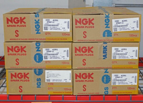 Set of 4 Genuine NGK 4291 ZFR6F-11 V-Power Spark Plugs and 9259 HE56 Wire Set - Image 10