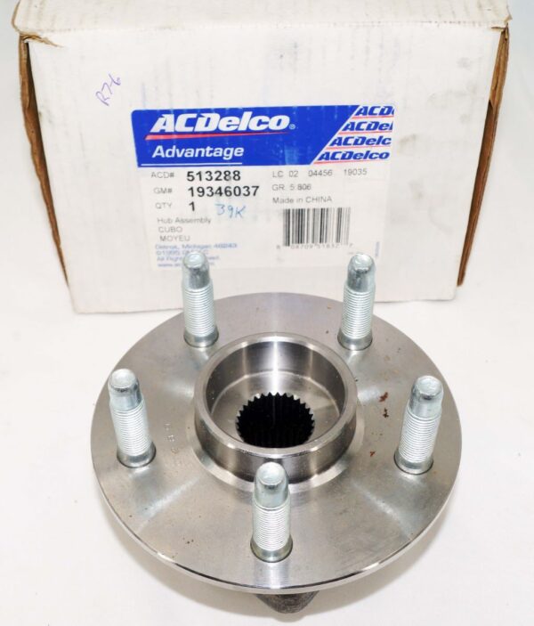 Genuine OEM 513288 ACDelco Wheel Bearing and Hub Assembly GM 19346037