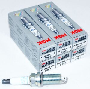Set of 6 NGK 5987 PLZFR6A-11S Laser Platinum Spark Plugs