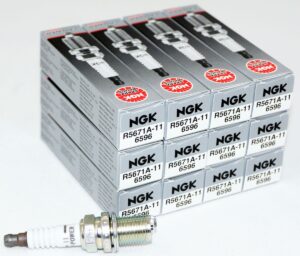 Set of 12 Genuine NGK 6596 R5671A-11 Racing Plugs