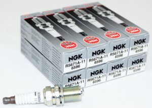 Set of 8 Genuine NGK 6596 R5671A-11 Racing Plugs