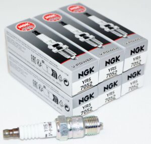 Set of 6 Genuine NGK 7052 YR5 V-Power Spark Plugs