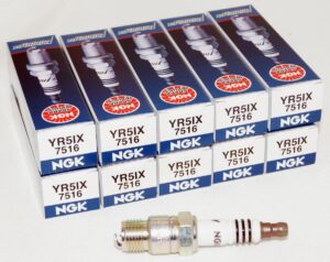 Set of 10 Genuine NGK 7516 YR5IX Iridium IX Spark Plugs