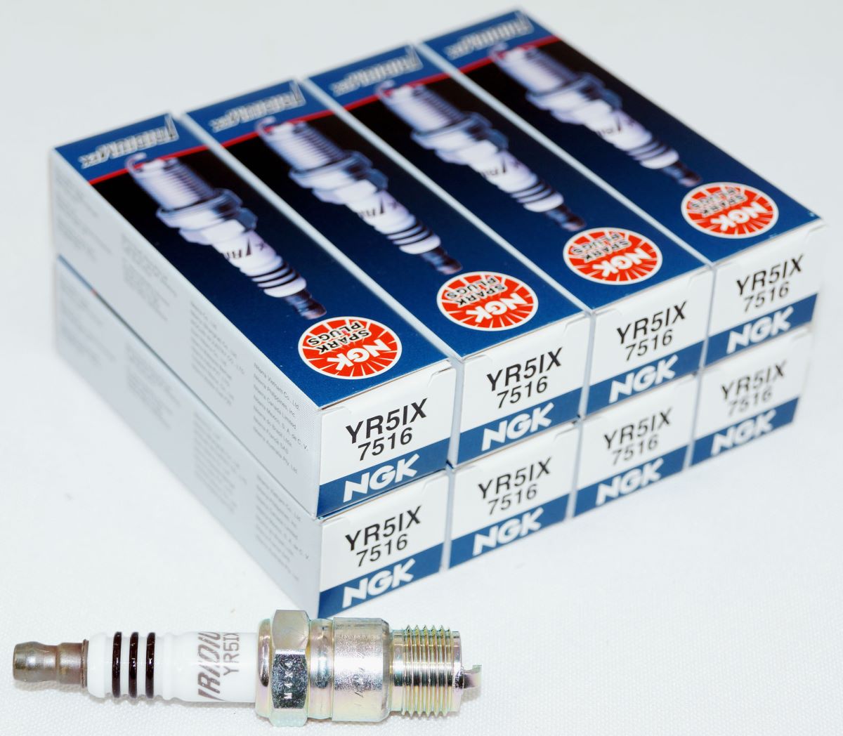 Set of 8 Genuine NGK 7516 YR5IX Iridium IX Spark Plugs