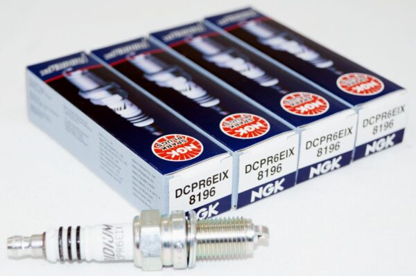 Set of 4 Genuine NGK 8196 DCPR6EIX Iridium IX Spark Plugs