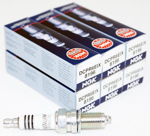Set of 6 Genuine NGK 8196 DCPR6EIX Iridium IX Spark Plugs