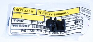 Genuine OEM 83917-S8000-CA Hyundai Palisade Rear Door Screen Curtain Hook Clip