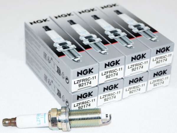 Set of 8 Genuine NGK 92174 LZFR5C-11 Nickel Spark Plugs