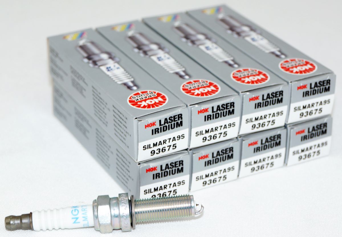 Set of 8 Genuine NGK 93675 SILMAR7A9S Laser Iridium Spark Plugs