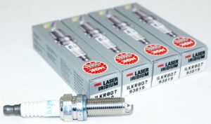 Set of 4 Genuine NGK 93819 ILKR8Q7 Laser Iridium Spark Plugs