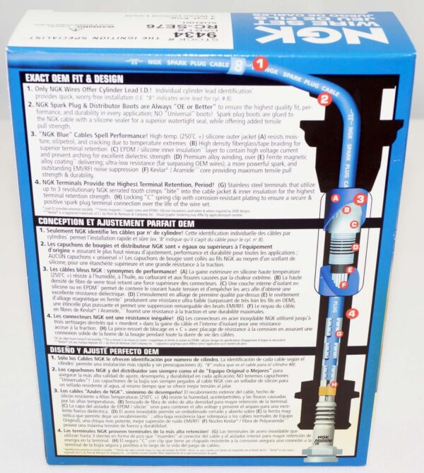 Genuine NGK 9434 RC-SE76 Ignition Wire Set - Image 3