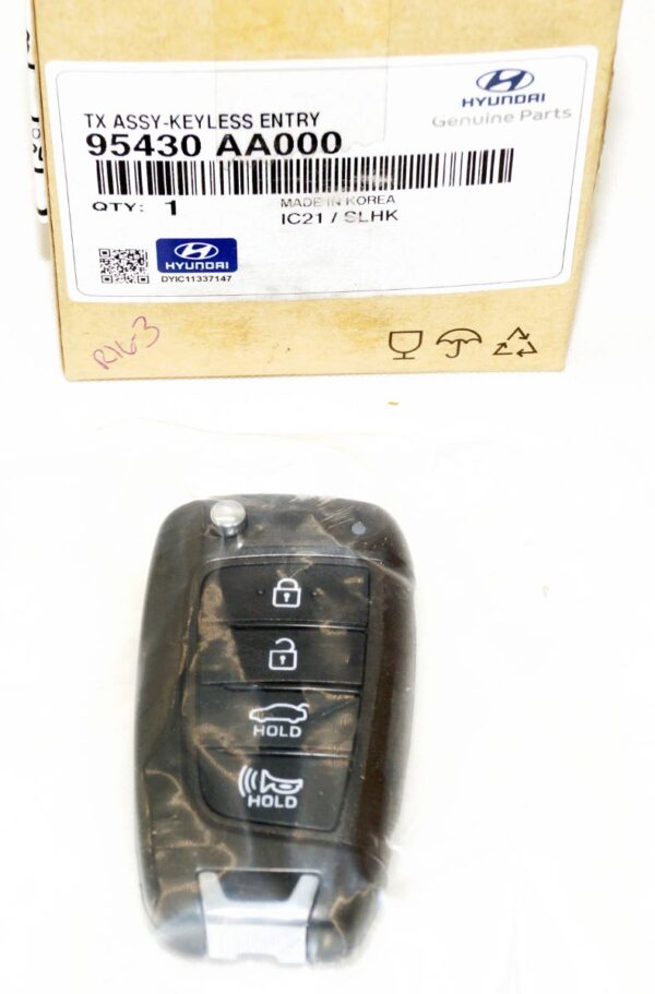 Genuine OEM 95430-AA000 Hyundai Transmitter 4 Button FOB