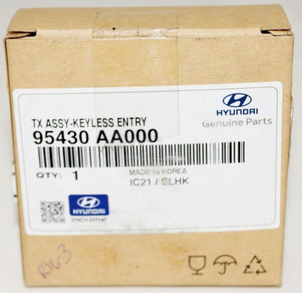 Genuine OEM 95430-AA000 Hyundai Transmitter 4 Button FOB - Image 2