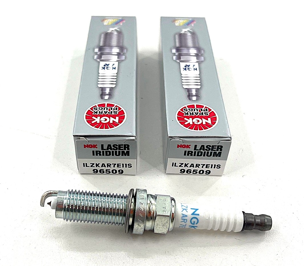 Set of 2 Genuine NGK 96509 ILZKAR7E11S Laser Iridium Spark Plugs