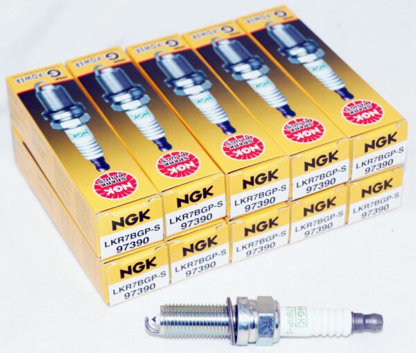 Set of 10 Genuine NGK 97390 LKR7BGP-S G-Power Platinum Spark Plugs
