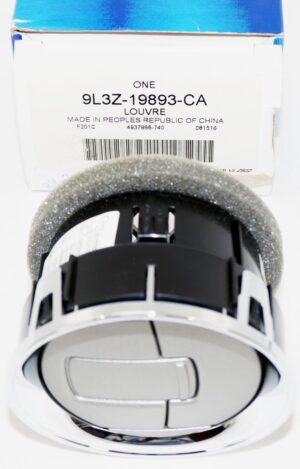 Genuine OEM 9L3Z19893CA Ford Dashboard AC Heater Air Vent Duct Chrome 09-14 F150
