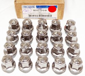Genuine OEM BE5Z1012B Ford Set of 4 Chrome Lug Nuts