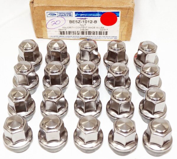 Genuine OEM BE5Z1012B Ford Set of 4 Chrome Lug Nuts