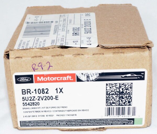 Genuine OEM BR1082 Motorcraft Disc Brake Pads Lining Assembly Ford 5U2Z2V200E - Image 2