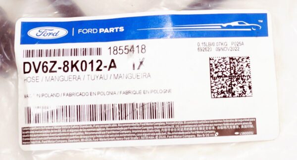Genuine OEM DV6Z8K012A Ford Radiator Coolant Recovery Tank Bottle Overflow Hose - Image 2