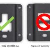 Genuine OEM HC3Z9928408AA Ford Standard Interface Locking Tie Down Cleat Plate - Image 3
