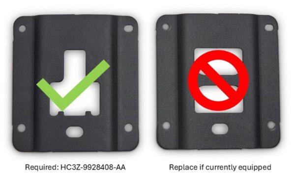 Genuine OEM HC3Z9928408AA Ford Standard Interface Locking Tie Down Cleat Plate - Image 3