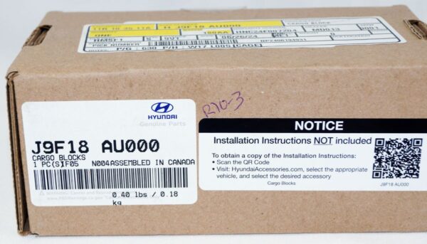 Genuine OEM J9F18-AU000 Hyundai Cargo Blocks Set of 4 - Image 4