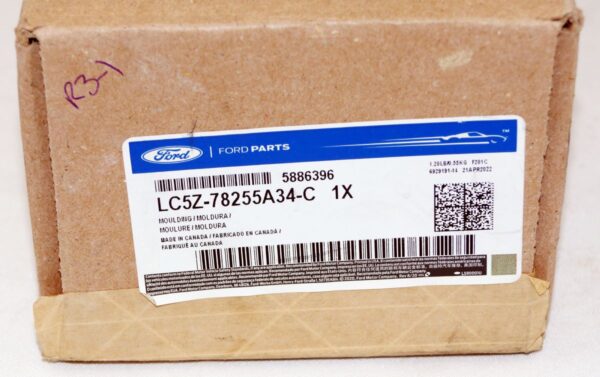 Genuine OEM LC5Z78255A34C Ford 20-23 Aviator RH Rear Door Exterior Trim Applique - Image 2