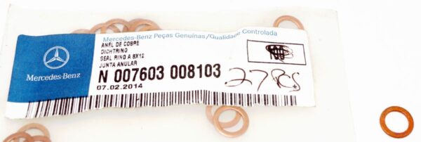 24 Pack of Engine Oil Drain Plug 8mm X 11.5mm Copper Seal Washers N007603008103 - Image 2