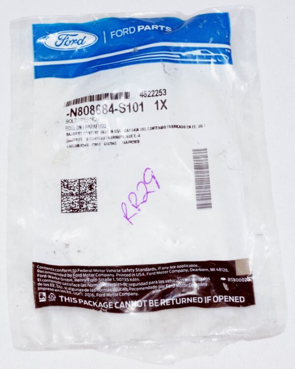 Genuine OEM N808684-S101 Ford Lower Shaft Lower Bolt - Image 2