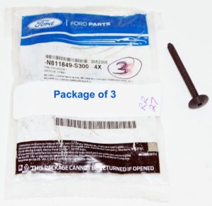 Genuine OEM Ford Pin N811849-S300 Pack of 3