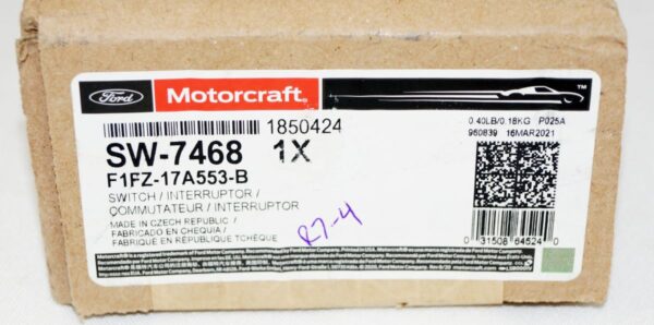Genuine OEM Motorcraft SW-7468 Windshield Wiper Switch Ford F1FZ17A553B - Image 2