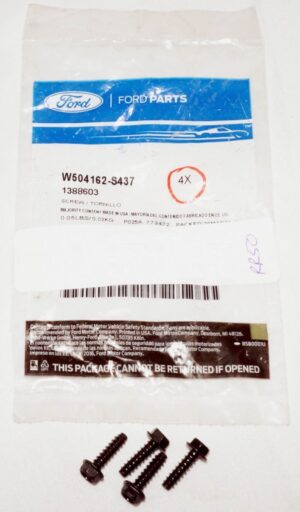 Pack of 4 Genuine OEM W504162S437 Ford Lower Trim Panel Screw