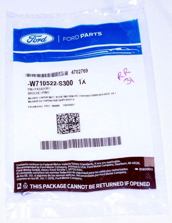 Genuine OEM W710522S300 Ford Key Woodruff - Image 4