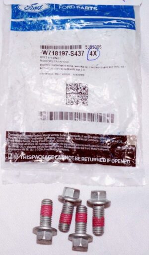 Pack of 4 Genuine OEM W718197S437 Ford Engine Mount Bolts