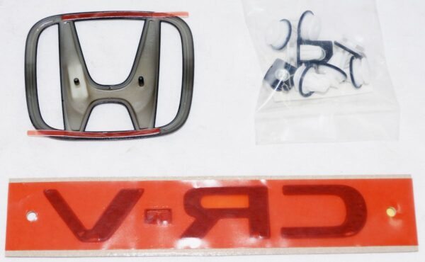 Genuine OEM 08F203A0100 Honda H and CR-V Black Emblem Kit CRV - Image 4