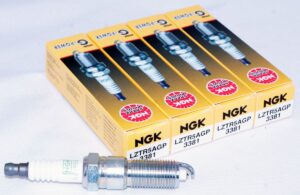 Set of 4 Genuine NGK 3381 LZTR5AGP G-Power Platinum Spark Plugs