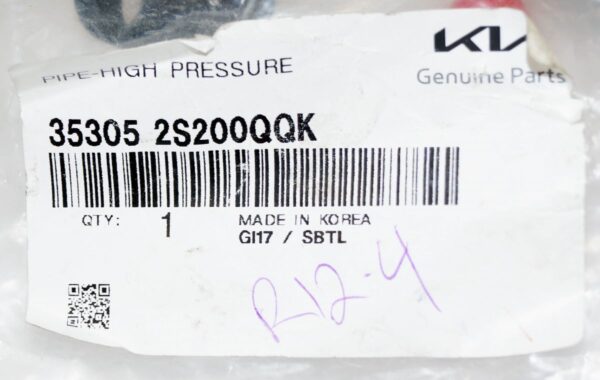 Genuine OEM 353052S200QQK Kia Sorento High Pressure Fuel Line - Image 2